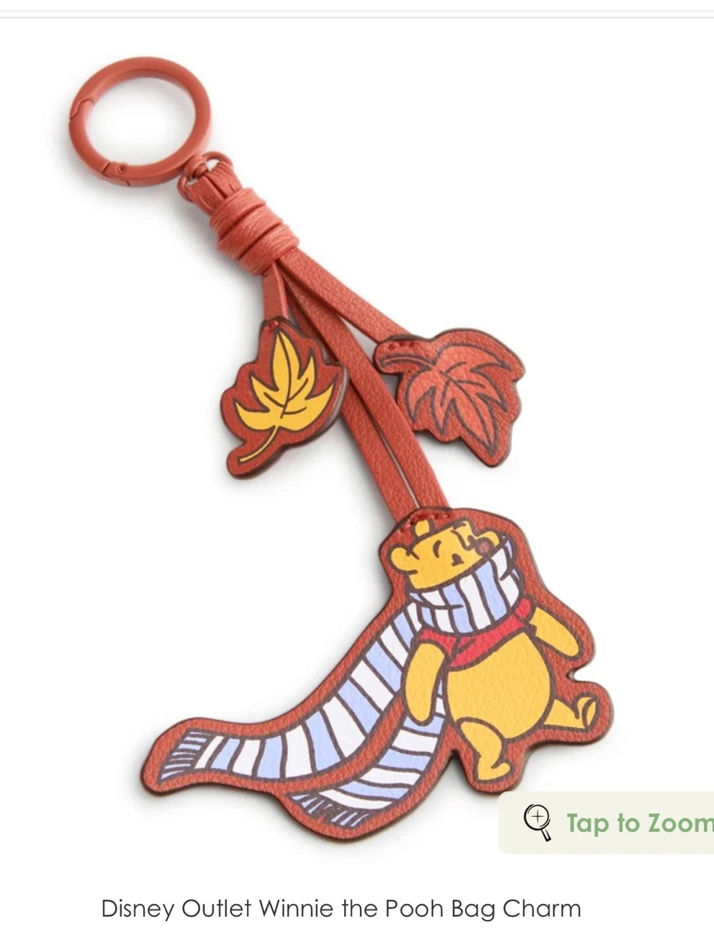 Vera Bradley Disney Winnie the Pooh Bag Charm